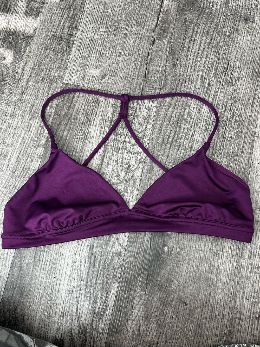 Victoria's Secret Purple Strappy Triangle Sports Bra